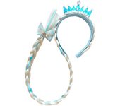 Girls Pink Blue Purple Flower Weaving Braid Headband Kids Princess Dress Up Hair Accessories Aurora Elsa Sofia Rapunzel Wig
