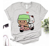 Bubu And Dudu t-shirts women Y2K designer anime Tee girl harajuku 2000s Japanese clothes