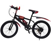 Bicicleta infantil de 20 pulgadas, bicicleta de montaña de 2 colores, para niños y niñas, de acero al carbono