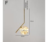 Lámpara Colgante Moderna Y Simple De Cielo Estrellado Lámpara De Techo Para Dormitorio Con Corona De Cristal