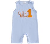 Pudcoco Toddler Baby Boy Summer Romper Embroidered Plaid Crew Neck Sleeveless Infant Jumpsuit 6-18M