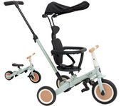 Evolutivo de Bebé 5 en 1 GYRO + - Bicicleta Niños Desde 1 Año hasta 5 años - De Triciclo a Bicicleta con o sin Pedales – Adaptable y transformable (Gyro +, Verde)