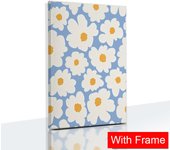 Flowers Market Tulip Posters with Frame Danish Pastel Canvas Painting Minimalist Bedroom Wall Art Aesthetics Pictures Home Decor