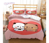 3pcs Bedding Set Cartoon Bubu and Dudu Series Design Home Textile Duvet Cover Pillow Case Kid Teen Girl Bedding Lover Covers Set