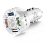 VAORLO Universal Car Charger For Phone Quick Charge 3.0 Fast Charging in car 4 Port USB Phone Charger For Samsung iPhone 11 Pro