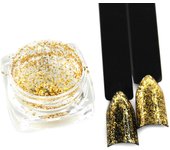 KADS 1pc Gold & Silver Foil Nail Dust Powder Manicure Glitters Chrome Pigment Nail Art Decorations