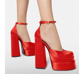 New Fashion Women Pumps Retro Chunky Heels Sandals Spring Platform Dress Party Wedding Basic Shoes Woman Big Size