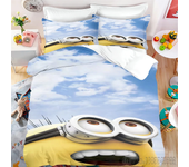 Anime M-Minions Love Child Duvet Cover Set HD Comforter Cover Bedclothes for Kids Bedding Sets Bedroom Decor