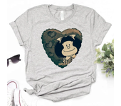 Mafalda t-shirts women harajuku manga Japanese top girl Japanese clothing