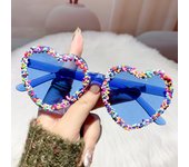Amor pegatinas personalizadas gafas de sol moda melocotón corazón mujer despedida de soltera tendencia playa gafas de sol