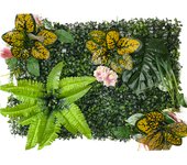 Artificial Plant Lawn Plastic Home Garden Shop Shopping Mall Home Holiday Decoration Green Carpet Grass Wall Panel for Outdoor