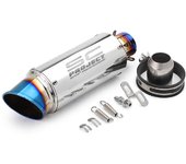 Motorcycle Exhaust Pipe Motorbike Motocross Racing Escape Exhaust Muffler Canister Tail pipe End Pipe For z900 R3 R25 MT09 etc