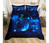 3PCS Quilt Cover Red Roses Bedding Set Luxury Rose Floral For Girls Couple Lover Romantic Comforter Cover Valentine's Day Bed Set