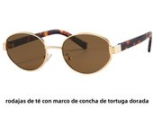 Nueva luz de lujo estilo dinero antiguo gafas de sol retro moda metal pequeño marco redondo placa de las mujeres de gama alta gafas de sol polarizadas