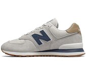 Leten Official  NB 574 Grey White Blue Yellow / Dark Gray Men Women Running Shoes Work shoes