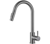 Grifo de Maple Inoxidable Rotative en Frío y Calor Montaje en Encimera de Cocina y Lavabo