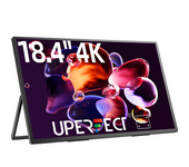 UPERFECT 18.4 Inch 4K UHD Portable Gaming Monitor HDR 3MS FreeSync IPS HDR Computer Display Bulit in Dual Speakers VESA OSD Menu