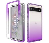 Transparente Carcasa del teléfono móvil Aplicable Pixel 8, 7, 6, Pro, 7A, 6A, Prevención de caídas Dos en uno Funda protectora