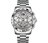 Reloj de cuarzo automático para hombres a prueba de agua luminosa calendario reloj
