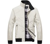 Chaquetas de cuello alto para hombre, abrigos de otoño e invierno
