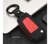 ABS Carbon fiber  Car Key Cover Protector Case For Audi A3 A4 A5 C5 C6 8L 8P B6 B7 B8 C6 RS3 Q3 Q7 TT 8L 8V S3 keychain