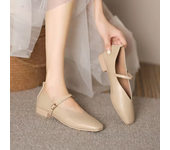 Mary Jane Zapatos de tacón bajo con hebilla para mujer,  calzado para primavera y verano