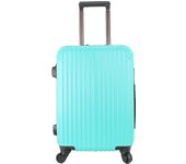 Maleta Avión Equipaje de Mano Viaje Cabina Trolley ABS Rígida 4 Ruedas Maleta de cabina rigida con asa telescopica 55x35x20CM