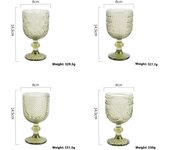 Of 4 Wine Glasses Set Anniversary, Red Or  Drinking Glassware For Beer,Juice,tail,Whiskey,Water Christmas Gift