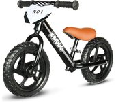 para niños de 2 años, Edad 18 Meses a 5 años, Bicicleta de Empuje de 12 Pulgadas con Placa Individual (3 Juegos de Pegatinas Incluidas), Bicicleta de Regalo para 2-3 niños y niñas