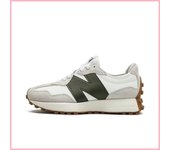 Leten 【Authentic Guarantee】 327 NB327 Driftwood Grey White Men and Women Shoes Work shoes