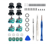 4PCS Analog Joystick with 4 Sensor Module for PS5 Controller 3D Analog Joystick Potentiometer with Luminous Joystick Cap