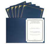 Certificate Holders, 25 Packs Diploma Holders, Certificate Covers with Gold Foil Border for Letter Size 8.5x11 Inch
