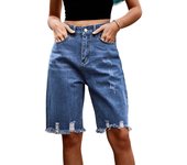 Vaqueros con agujeros rotos y pantalones de cinco puntos wish Fashion Maori jeans con borlas