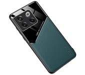 Built-in Car Mount Metal Sheet Leather+TPU+PC Phone Case For OnePlus 10T 5G/Ace Pro 5G
