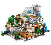 Juego de construcción de Minecraft, cueva de montaña, serie My World es adecuado