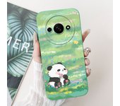 For Xiaomi Redmi A3 Case Lovely Panda Cartoon Anti-Fall Funda Soft Silicone Matte Cover For Xiomi Redmi A3 A 3 RedmiA3 4G Bumper