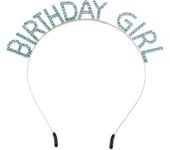 Birthday Gir Letter Headband Water Diamond Headband Hair Band Birthday Girl Headband Jewelry