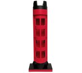 Portable Fishing Box Rod Stand Durable Plastic Fishing Tackle Box Removable Solid Base Fishing Box Barrel Holder