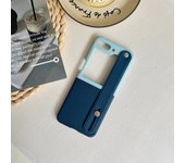 Luxury Korean Fashion Candy Color Wrist Strap Bracket Case for Galaxy Z Flip 5 5G Z Flip5 Flip5 Zflip5 Zflip5 Z Flip 5 Cover