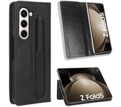 Para Samsung Galaxy Z Fold3 Fold4 Fold5 Fold 5 SM - F9460 Coque Solapa Ranura Tarjeta Billetera Clip Tapa De Teléfono Móvil