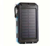Solar Charger Power Bank 8000mAh Portable Charger,Dual USB Port Led Flashlight and Compass for Cell Phone and Electronic Devices