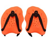 1 par de aletas de mano para entrenamiento de natación con Correas ajustables Paletas de mano para nadar Guantes de buceo palmeados con aleta de mano para hombres, mujeres y niños