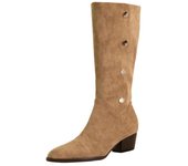 Botas De Pila Para Mujer Botas De Mujer De Tacón Medio Puntiagudo