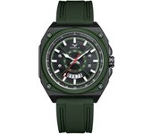 Moda cuadrado hombre reloj cuarzo waterproof tape reloj