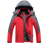 Women Men Winter Fashion Ski Snowboard Jacket Thermal Fleece Waterproof Fish Casual Work Rain Jacket Coat Windbreaker Parka