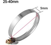 Stainless Steel Hose Clamps Hose Fuel Hose Clip Durable Anti-oxidation Pipe Clamp Pipe Clip Car Fuel Hose