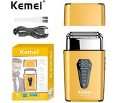 Kemei Rechargeable Foil Shaver Men's Electric Razor for Bald Head Close Shave Face Shaving Beard Trimmer 8500RPM Gifts for Men