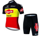 2025 Pro Team New Short sleeved Alpecin Shirt Summer Breathable Clothing Men's Bicycle Sweater Tre