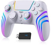 Wireless Gamepad For Dual Sense PS5 Controller RGB Light Hall Joystick for PlayStation 5/PS5 Slim/PS5 Pro Console Accessories