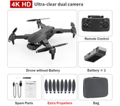 Professional Drone L900 Pro With GPS Dual Camera 4K HD 5G WiFi Brushless Foldable Quadcopter RC distance 1.2KM Drone Toys